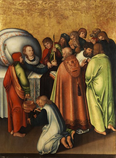 Death of Mary in the Circle of the Apostles by workshop of Lucas Cranach the Elder